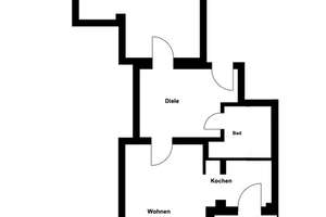 Gepflegte 2-Zimmer-Altbauwohnung mit großzügigen Grundriss und Südbalkon im Innenhof von Schwabing! – Die vollständige Adresse der Immobilie erhältst du vom Anbieter., 80798 Josephsplatz, München – Vorschaubild 13