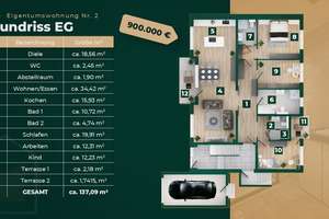 Top-Energieeffizienz in grüner Stadtrandlage
"Venusblick 40/42" Familienwohnung mit Garten – Die vollständige Adresse der Immobilie erhältst du vom Anbieter., 53129 Dottendorf, Bonn – Vorschaubild 12