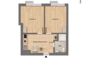 WERTORIA: Modernes 2-Zimmer-Apartment in München-Pasing – ideal als WG - Frei & sofort verfügbar – Die vollständige Adresse der Immobilie erhältst du vom Anbieter., 81241 Am Westbad, München – Vorschaubild 12