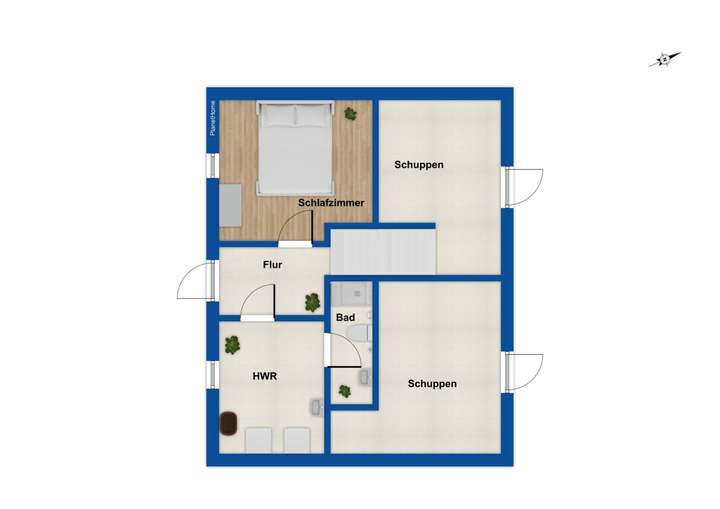 Grundriss Hinterhaus EG