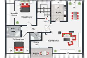 Großzügiges Wohnen über den Dächern Mannheims – gepflegte Wohnung mit Dachterrasse & Ausbaupotenzial – 68199 Neckarau, Mannheim – Vorschaubild 13