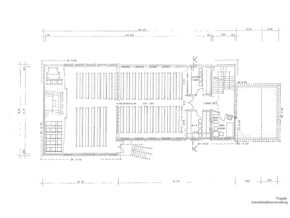 Grundriss Kirchengeschoss
