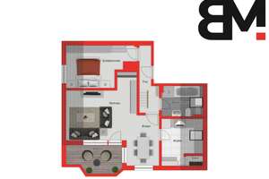 Charmante Dachgeschosswohnung mit Loggia, TG-Stellplatz & vielseitigem Dachstudio – Augsburg-Lechhau – Die vollständige Adresse der Immobilie erhältst du vom Anbieter., 86167 Lechhausen-Ost, Augsburg – Vorschaubild 10