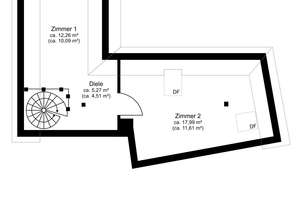Charmante 2-Zimmer-Maisonettewohnung mit Altbauflair und ruhiger Lage in der Maxvorstadt – Die vollständige Adresse der Immobilie erhältst du vom Anbieter., 80335 St. Benno, München – Vorschaubild 17