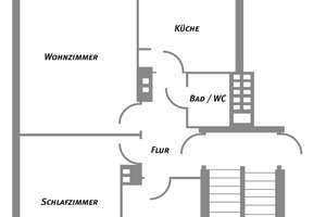 Helle 2,5-Zimmer-Wohnung in Hannover-Stöcken – Obentrautstr. 18, 30419 Stöcken, Hannover – Vorschaubild 3