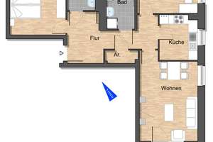 ERSTBEZUG: EINBAUKÜCHE, 2 BÄDER, SÜDBALKON – Am Feldscheunenteich 11, 38446 Heiligendorf, Wolfsburg – Vorschaubild 4