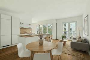 Helle 3-Zimmer Wohnung in moderner Ästhetik