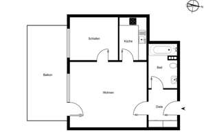 Charmante 1,5-Zimmer-Wohnung, großer Balkon und Tiefgarage – Die vollständige Adresse der Immobilie erhältst du vom Anbieter., 22297 Ohlsdorf, Hamburg – Vorschaubild 12
