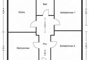 Erstbezug nach Renovierung - Zwei Schlafzimmer - 5 Minuten vom Stadtzentrum – Hochstr. 18, 58095 Mittelstadt, Hagen – Vorschaubild 7