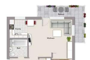 Vermietete 1-Zimmer-Wohnung in Nbg-Sündersbühl – Die vollständige Adresse der Immobilie erhältst du vom Anbieter., 90431 Eberhardshof, Nürnberg – Vorschaubild 10