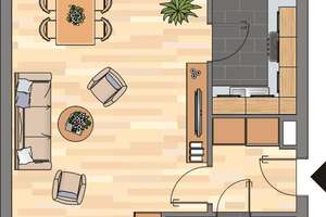 Gemütliche Single-Wohnung mit Balkon und Schlafnische – Bebelstraße 23, 46049 Lirich-Süd, Oberhausen – Vorschaubild 2