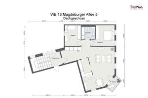 Moderne DG-Wohnung mit Wärmepumpe, Einbauküche, Geschirrspüler und Balkon mit Weitblick – Magdeburger Allee 5, 99086 Andreasvorstadt, Erfurt – Vorschaubild 17
