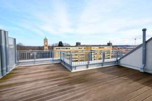 Penthouse-Glück 
bei der Fürther Freiheit 
- große Dachterrasse – Die vollständige Adresse der Immobilie erhältst du vom Anbieter., 90762 Stadtpark, Stadtgrenze, Fürth – Vorschaubild 1