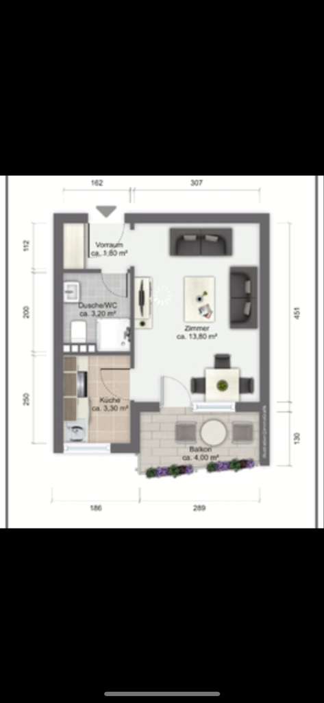 1 Zi-Appartement in Sindelfingen Goldberg zu verkaufen (provisionsfrei)