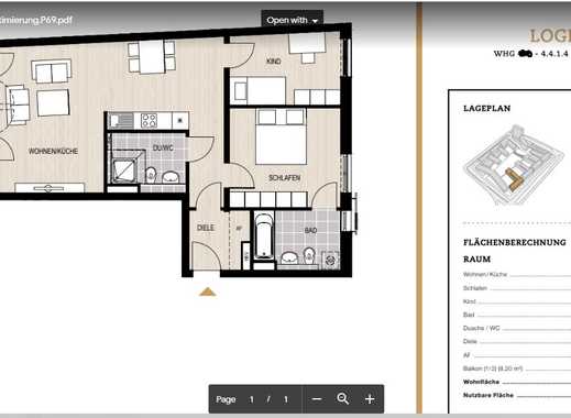 Erstbezug 3-Zimmer-NeuWohnung in Log N1 Kulturquadrat Neuperlach Zentrum, München