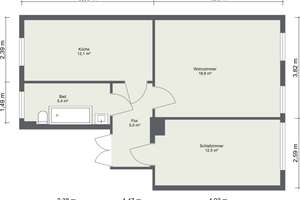 Großzügige 2 Raum Wohnung mit Garten in Chemnitz – Heinrich-Heine-Str. 7, 9131 Ebersdorf, Chemnitz – Vorschaubild 7