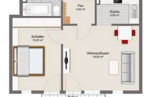 Lebendig wohnen: 2-Zimmer-Wohnung mit Balkon in Ingolstadt NordOst – Die vollständige Adresse der Immobilie erhältst du vom Anbieter., 85055 Nordost, Ingolstadt – Vorschaubild 10
