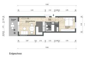 Moderne Erdgeschosswohnung 52 m² mit offener Küche -VERMIETET- – Die vollständige Adresse der Immobilie erhältst du vom Anbieter., 80992 Moosach-Bahnhof, München – Vorschaubild 11
