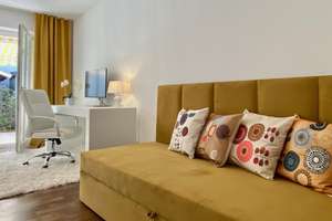 Top Möbliert / Fully furnished: Elegante 3-Zi-Gartenwohung, WLAN, Home Office, TG-Stellplatz – Die vollständige Adresse der Immobilie erhältst du vom Anbieter., 81827 Waldtrudering, München – Vorschaubild 9