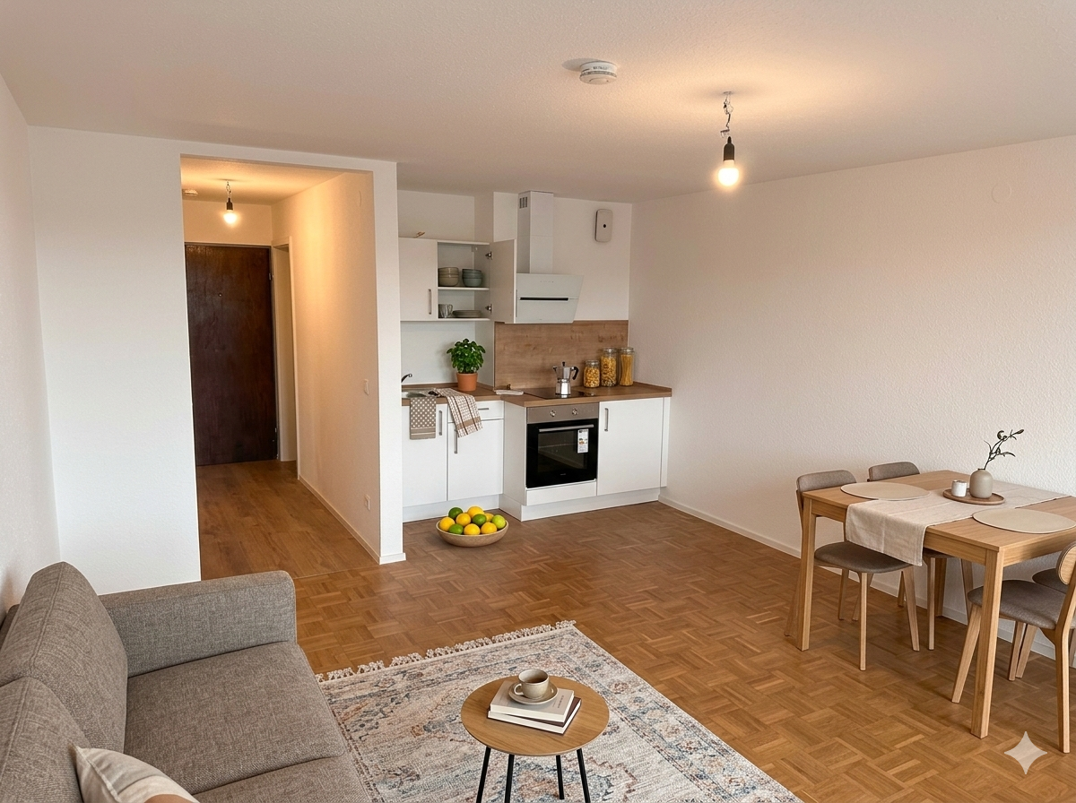 Immobilie in Aalen - Erstbezug nach Renovierung! Helle 1-Zimmer-Wohnung mit Fernblick - Bild 0