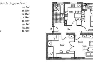 +Dielenboden in EG 3-Zimmer-Wohnung mit Balkon in gepflegter Denkmalanlage – Hannover-Kleefeld 8_13 – Die vollständige Adresse der Immobilie erhältst du vom Anbieter., 30628 Kleefeld, Hannover – Vorschaubild 5