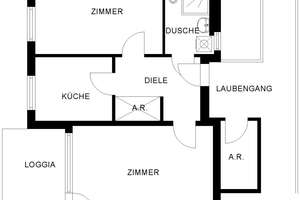 2-Zimmer Wohnung in Hamme mit WBS – Dorstener Straße 135, 44809 Hamme, Bochum – Vorschaubild 3