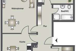 Flexible 4-Zimmer-Wohnung; Modernisiertes Bad, 2 Balkone, 150 m zur U-Bahn, ohne Käuferprovision – Die vollständige Adresse der Immobilie erhältst du vom Anbieter., 53175 Plittersdorf, Bonn – Vorschaubild 20