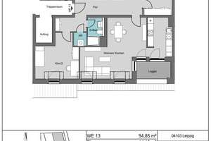 Wohnen im Neubau: Moderne 4-Zimmer-Wohnung mit Loggia – Kreuzstraße 23, 4103 Zentrum-Ost, Leipzig – Vorschaubild 15