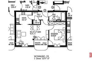 Helle 2-Zimmer Wohnung mit Balkon im 1. OG 