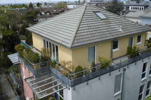 Exklusive Penthouse-Maisonette mit umlaufender Terrasse und beeindruckender Raumhöhe in Bessungen