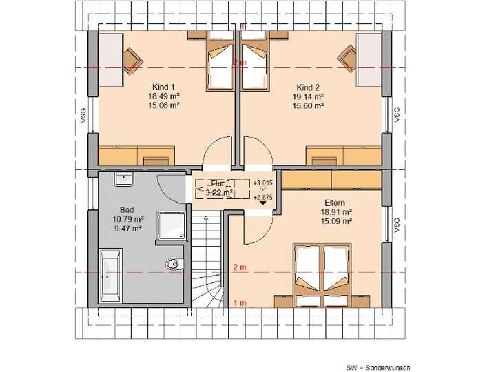Grundriss Dachgeschoss
