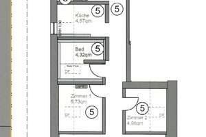 Möblierte 2-Zi-Wohnung in charmanter Altbauvilla in Wiesbaden City, Küche, Waschmaschine, TV – 65185 Mitte, Wiesbaden – Vorschaubild 16