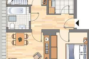 Ab September verfügbar! 3-Zimmer Wohnung in Dortmund Bövinghausen – Oberdelle 8, 44388 Bövinghausen, Dortmund – Vorschaubild 2