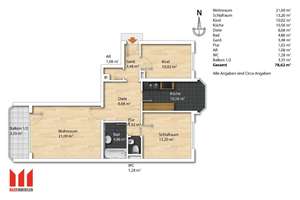 MAIER - 3,5 Zimmer-Dachgeschosswohnung mit Westbalkon, EBK und Aufzug – Die vollständige Adresse der Immobilie erhältst du vom Anbieter., 81927 Johanneskirchen, München – Vorschaubild 15