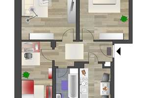 Ruhig gelegene 3-Raum-Wohnung nahe Parkanlage – Altenhainer Str. 5a, 9126 Bernsdorf, Chemnitz – Vorschaubild 7