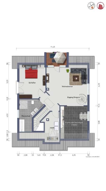 Grundriss Obergeschoss