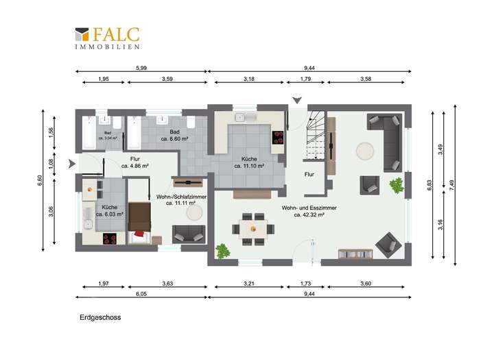 Grundriss - Erdgeschoss