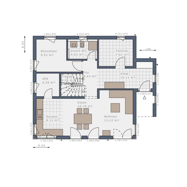 Grundriss Erdgeschoss