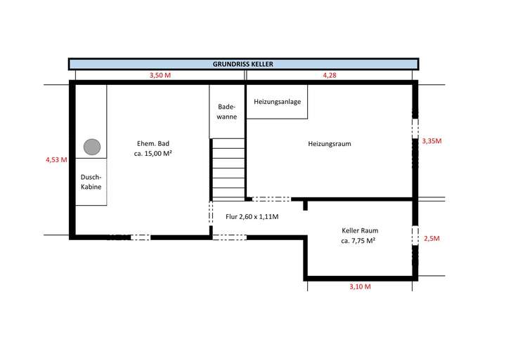 Grundriss Keller