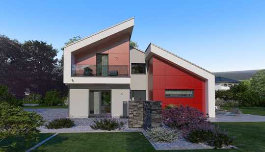 Bild von ARCHITEKTENHAUS INKLUSIVE GRUNDSTÜCK, EINZUGSFERTIG, PULTDACHHAUS FÜR INDIVIDUALISTEN