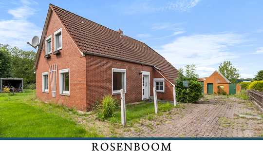 Bild von Ihlow: Naturnahes Landarbeiterhaus in Feldrandlage