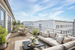 Familienfreundliche Dachgeschosswohnung mit zwei Terrassen in Industriearchitektur – Die vollständige Adresse der Immobilie erhältst du vom Anbieter., 10115 Mitte (Ortsteil), Berlin – Vorschaubild 1