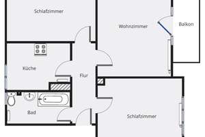 Sonnige 3-Zimmer-Wohnung in ruhiger Lage – Bertastr. 53, 90480 Gleißhammer, Nürnberg – Vorschaubild 13