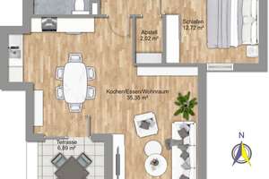 Provisionsfrei | Neubau-Wohnung im 6.OG mit Alpenblick (Energie A+) – Die vollständige Adresse der Immobilie erhältst du vom Anbieter., 81375 Neuhadern, München – Vorschaubild 14