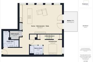 Provisionsfrei: Exklusives Loft im Bobinet-Quartier – Industriecharme trifft Design und Wohnkomfort – Die vollständige Adresse der Immobilie erhältst du vom Anbieter., 54294 West/Pallien, Trier – Vorschaubild 9