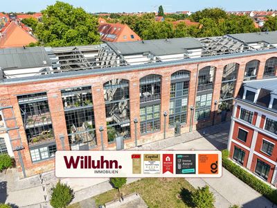Bezugsfrei | Balkon | Einbauküche | Stellplatz - Industriecharme in den Bleichertwerken