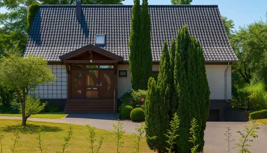 Bild von Zweifamilienhaus mit weiterer Bebauungsmöglichkeit und optionaler Pferdehaltung
