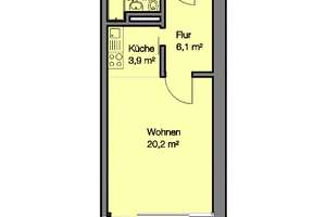 Großzügige 1 Zimmer Wohnung mit Balkon und Badewanne – Juvenellstr. 81, 90419 Bielingplatz, Nürnberg – Vorschaubild 8