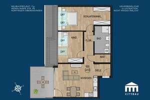 Schöne 3,5-Zimmer Dachgeschoss-Wohnung |  bald bezugsfertig | Nürtingen – Die vollständige Adresse der Immobilie erhältst du vom Anbieter., 72622 Nürtingen – Vorschaubild 9