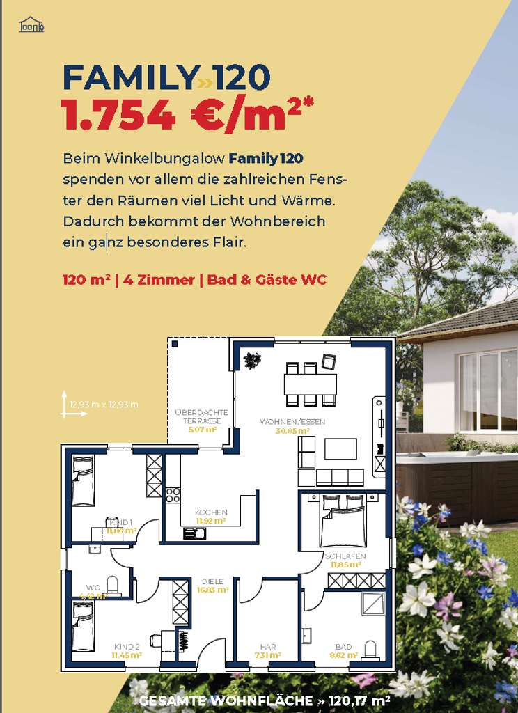 Immobilie in Jembke - 1.799€/ m², ein unschlagbarer Preis, 120 m² Winkelbungalow - Bild 1